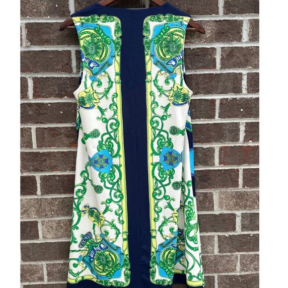 Julie Brown NYC Sleeveless Mod Print Shift Dress | Size Large - Picture 1 of 8